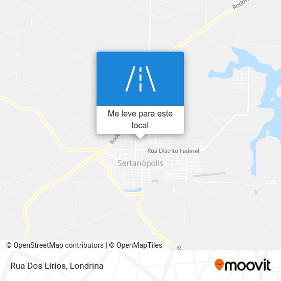 Rua Dos Lírios mapa