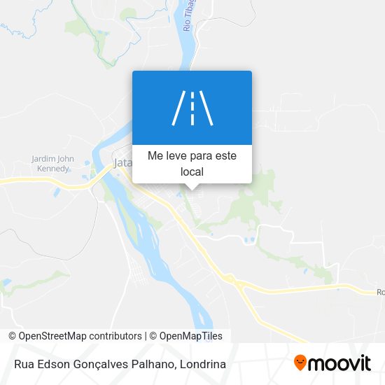 Rua Edson Gonçalves Palhano mapa