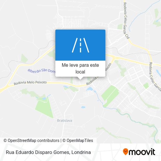 Rua Eduardo Disparo Gomes mapa