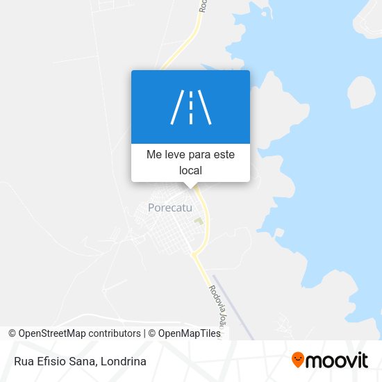 Rua Efisio Sana mapa