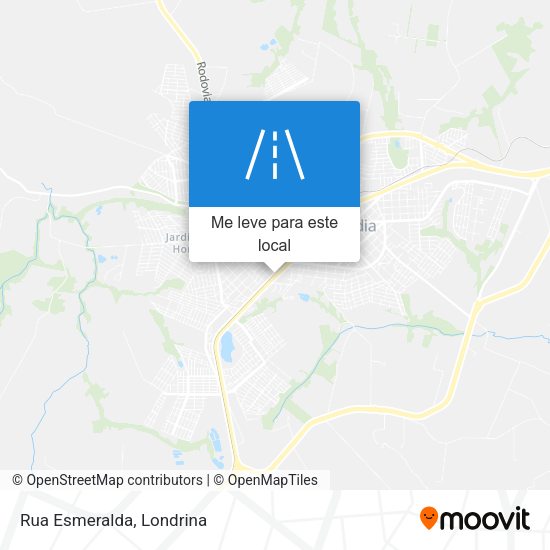Rua Esmeralda mapa