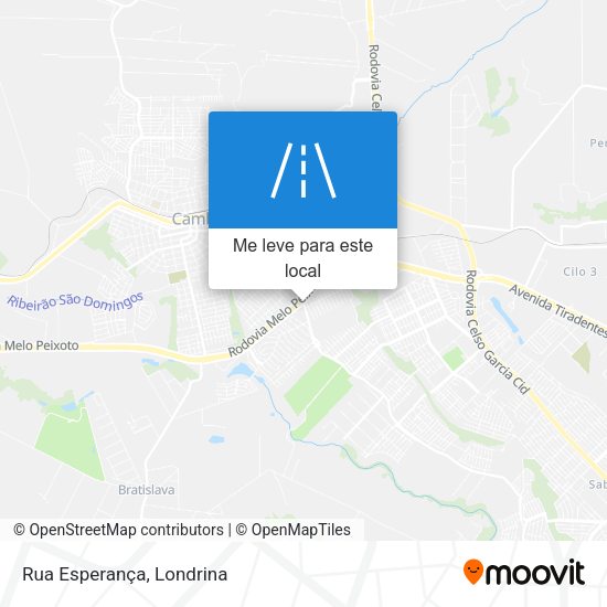 Rua Esperança mapa