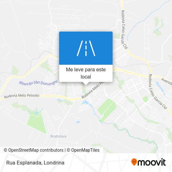 Rua Esplanada mapa