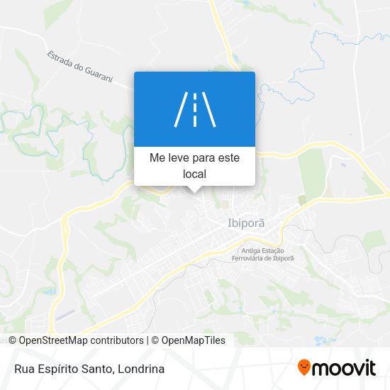 Rua Espírito Santo mapa