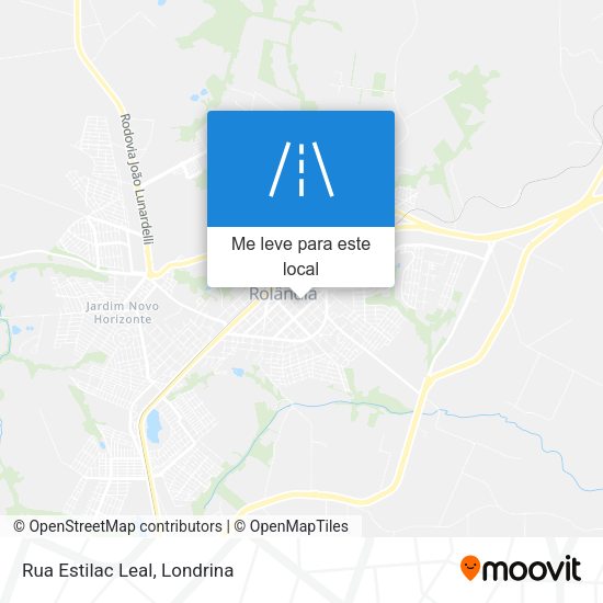 Rua Estilac Leal mapa