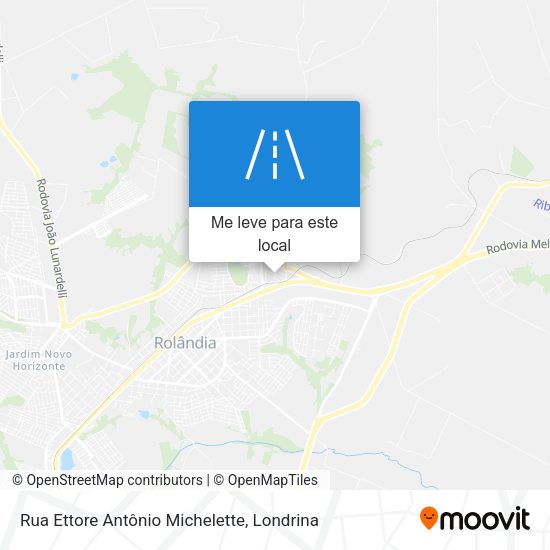 Rua Ettore Antônio Michelette mapa