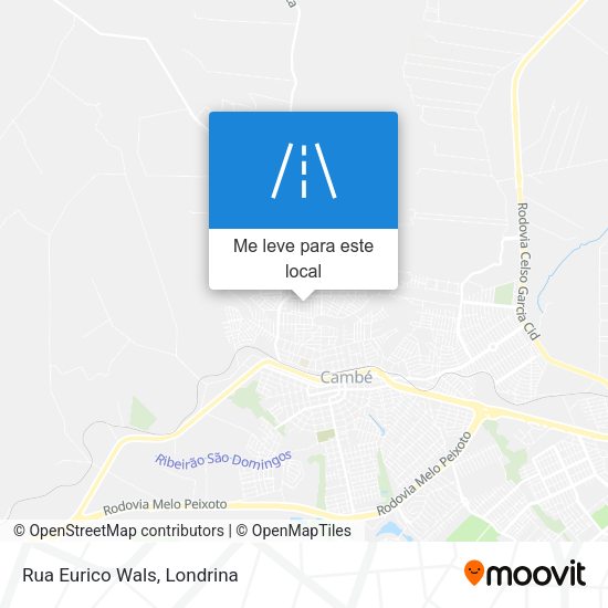 Rua Eurico Wals mapa