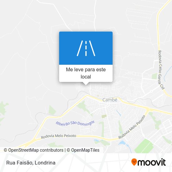 Rua Faisão mapa