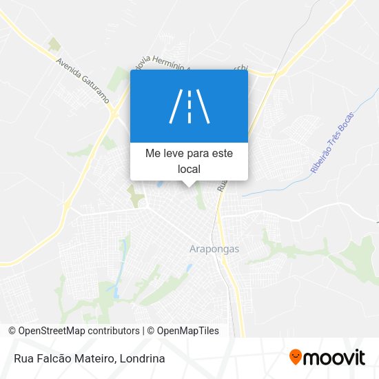 Rua Falcão Mateiro mapa