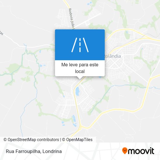 Rua Farroupilha mapa