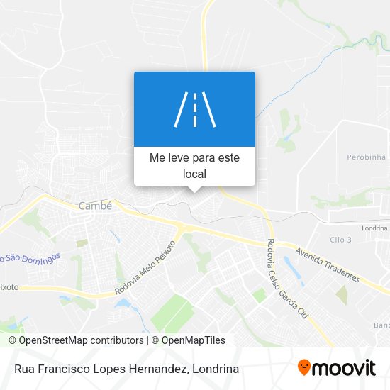 Rua Francisco Lopes Hernandez mapa
