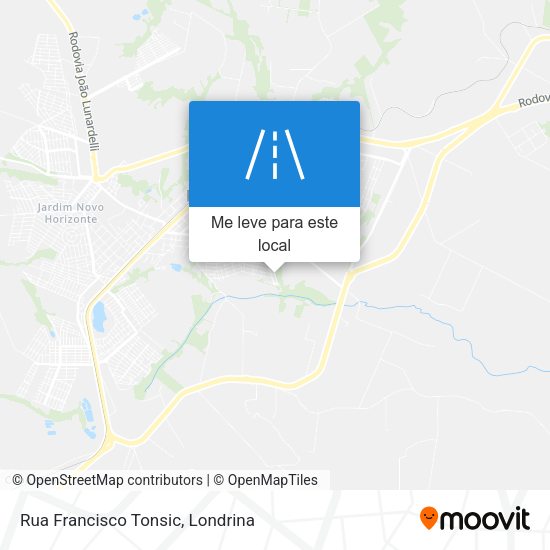 Rua Francisco Tonsic mapa