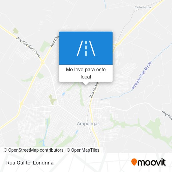 Rua Galito mapa