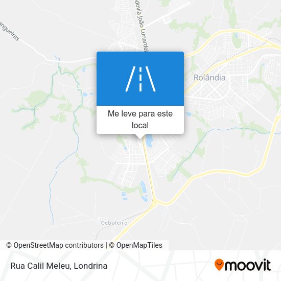 Rua Calil Meleu mapa