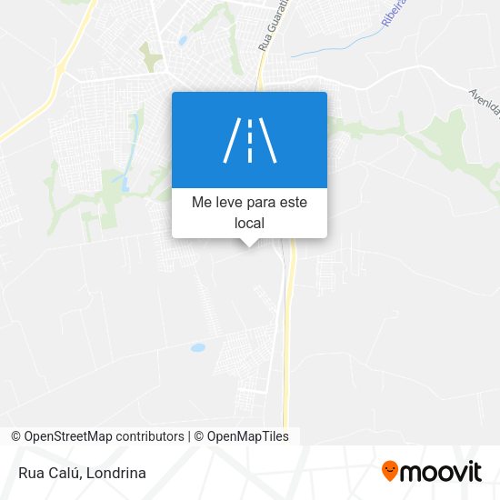 Rua Calú mapa