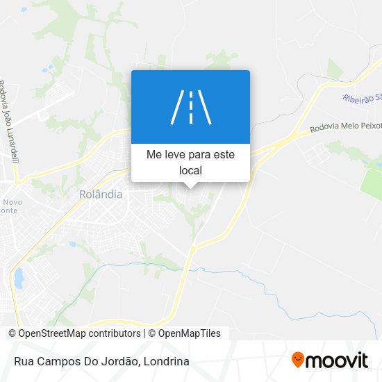 Rua Campos Do Jordão mapa