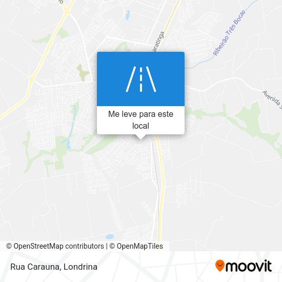 Rua Carauna mapa