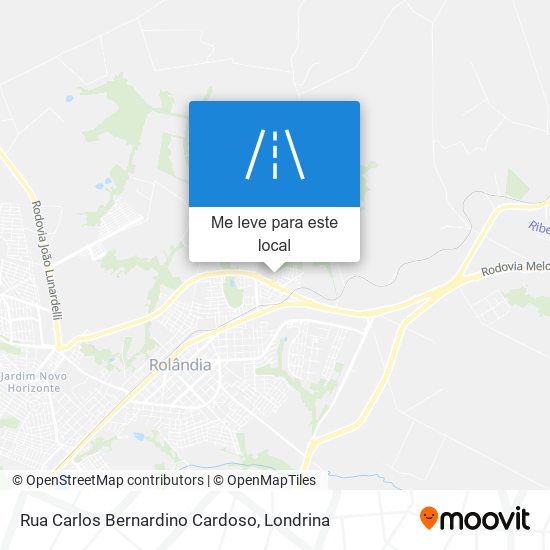 Rua Carlos Bernardino Cardoso mapa