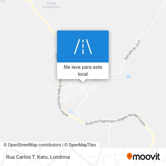 Rua Carlos T. Kato mapa