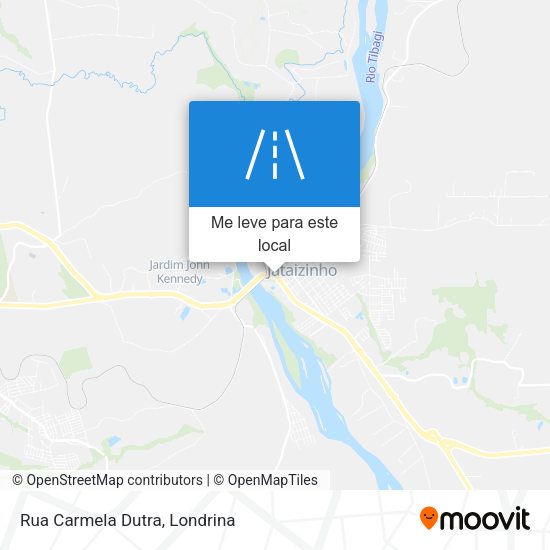 Rua Carmela Dutra mapa