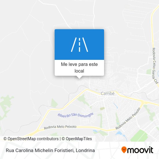 Rua Carolina Michelin Foristieri mapa