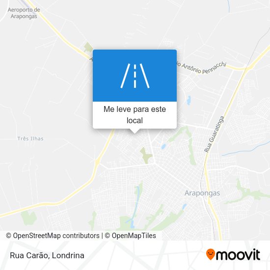 Rua Carão mapa