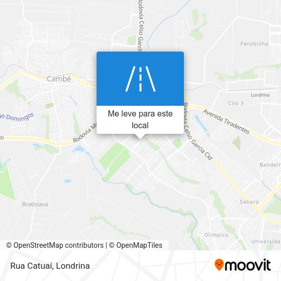 Rua Catuaí mapa