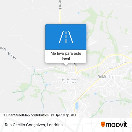 Rua Cecilio Gonçalves mapa