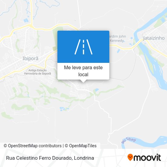 Rua Celestino Ferro Dourado mapa