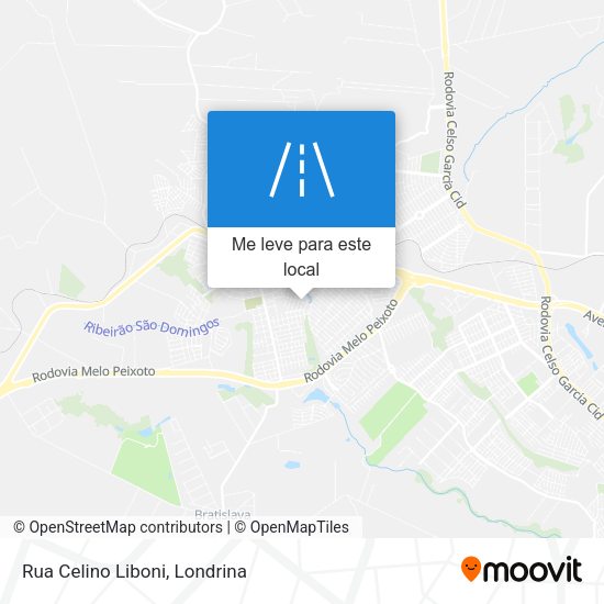 Rua Celino Liboni mapa