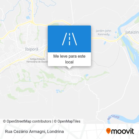 Rua Cezário Armagni mapa