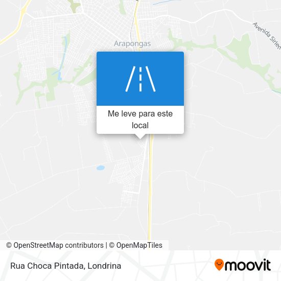 Rua Choca Pintada mapa