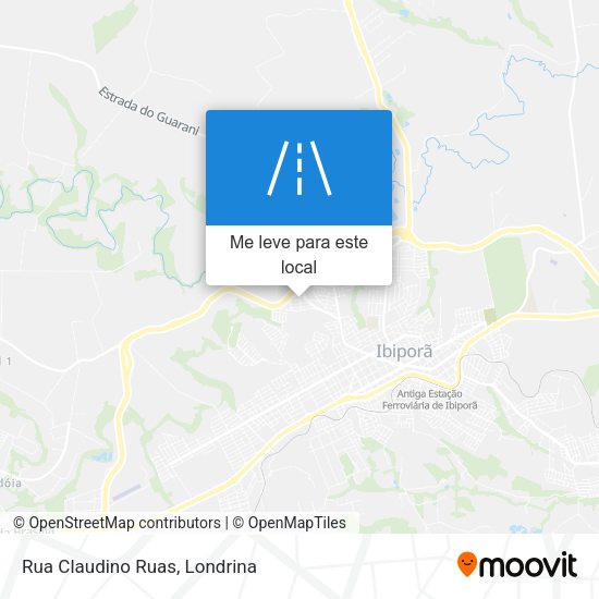 Rua Claudino Ruas mapa