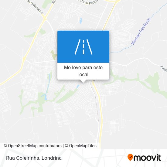 Rua Coleirinha mapa