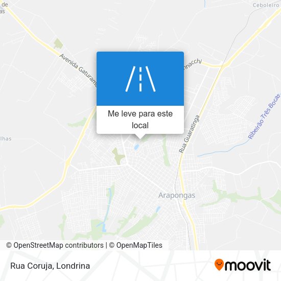 Rua Coruja mapa