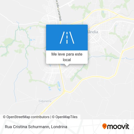 Rua Cristina Schurmann mapa