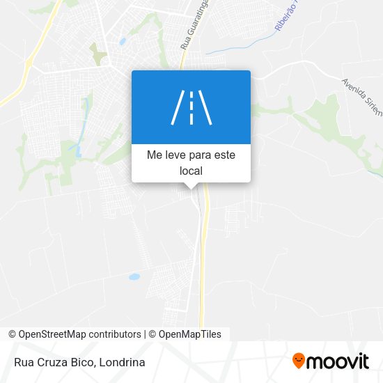 Rua Cruza Bico mapa
