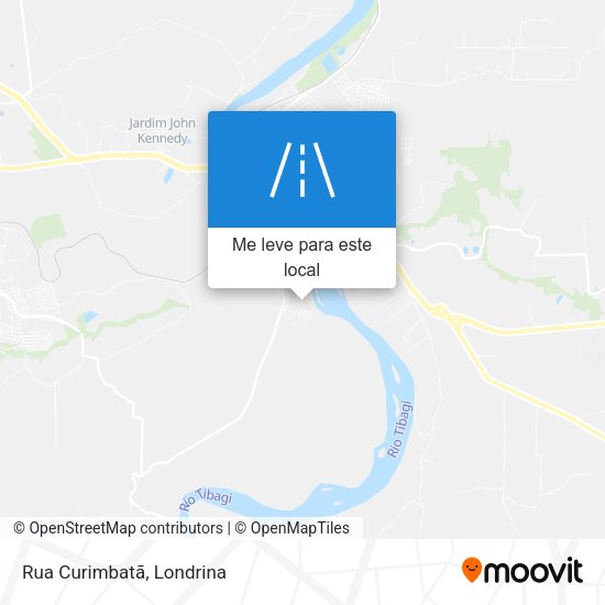Rua Curimbatã mapa