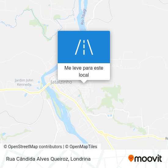 Rua Cândida Alves Queiroz mapa