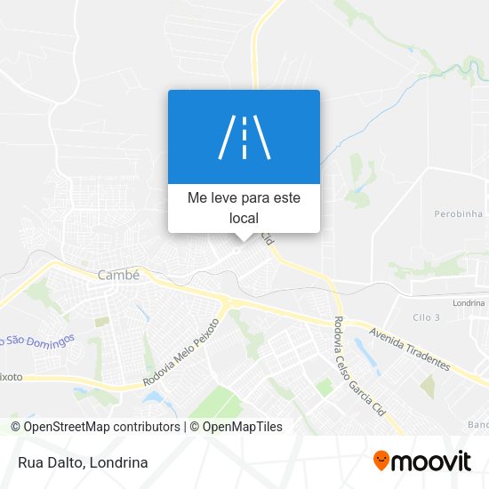 Rua Dalto mapa