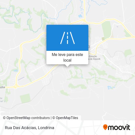 Rua Das Acácias mapa