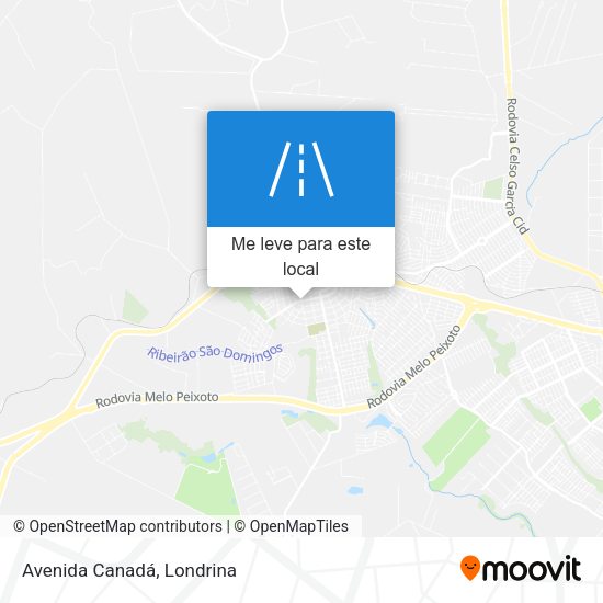 Avenida Canadá mapa
