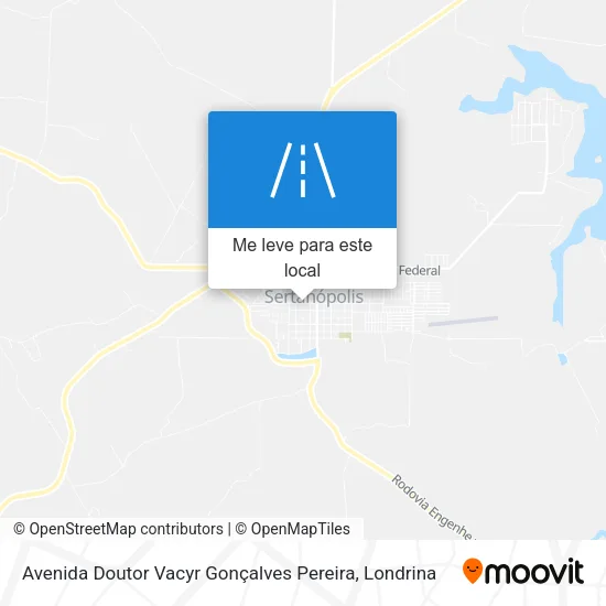 Avenida Doutor Vacyr Gonçalves Pereira mapa