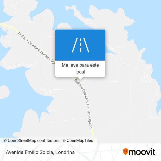 Avenida Emílio Solcia mapa