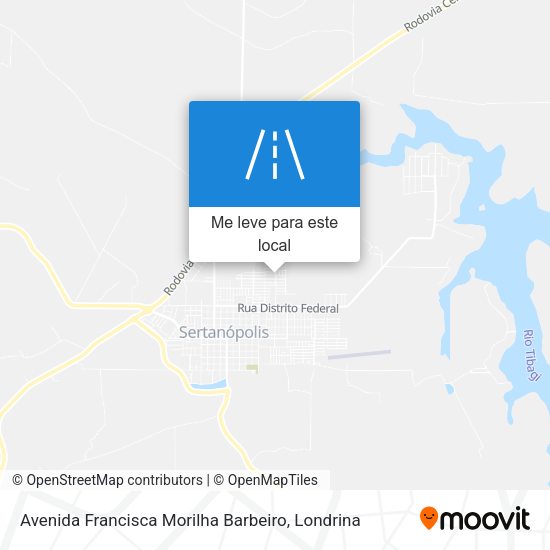 Avenida Francisca Morilha Barbeiro mapa