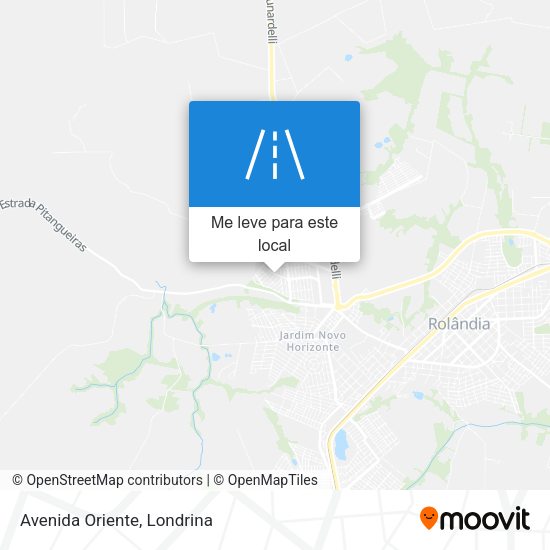 Avenida Oriente mapa