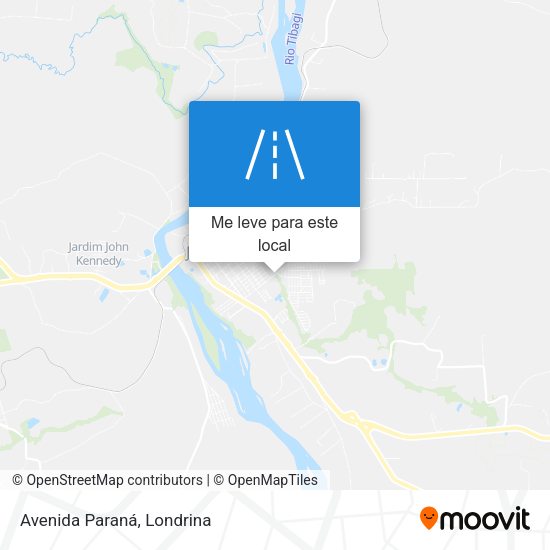 Avenida Paraná mapa