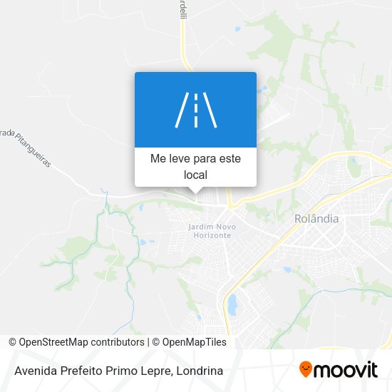Avenida Prefeito Primo Lepre mapa