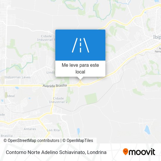 Contorno Norte Adelino Schiavinato mapa