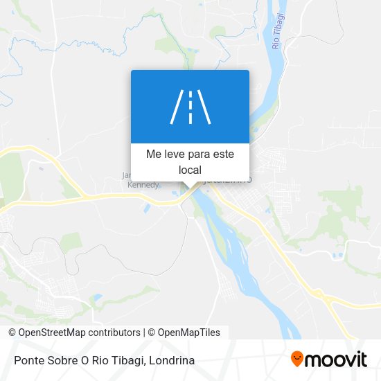 Ponte Sobre O Rio Tibagi mapa